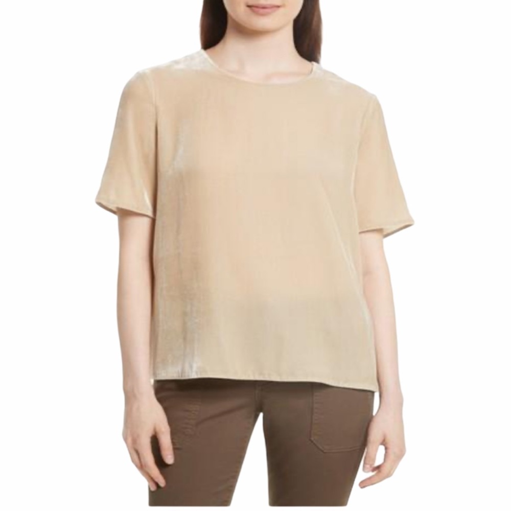Vince - velvet tee in dill